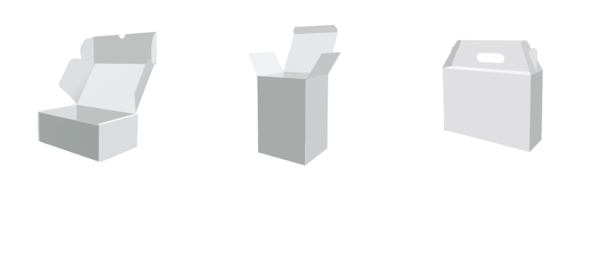 Übersicht Verpackungsarten PrintYourBox